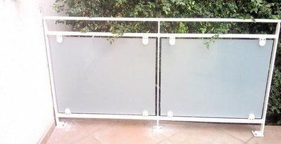 Garde-corps verre et alu