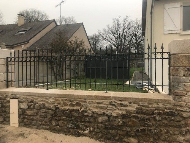 Grille en fer forgé