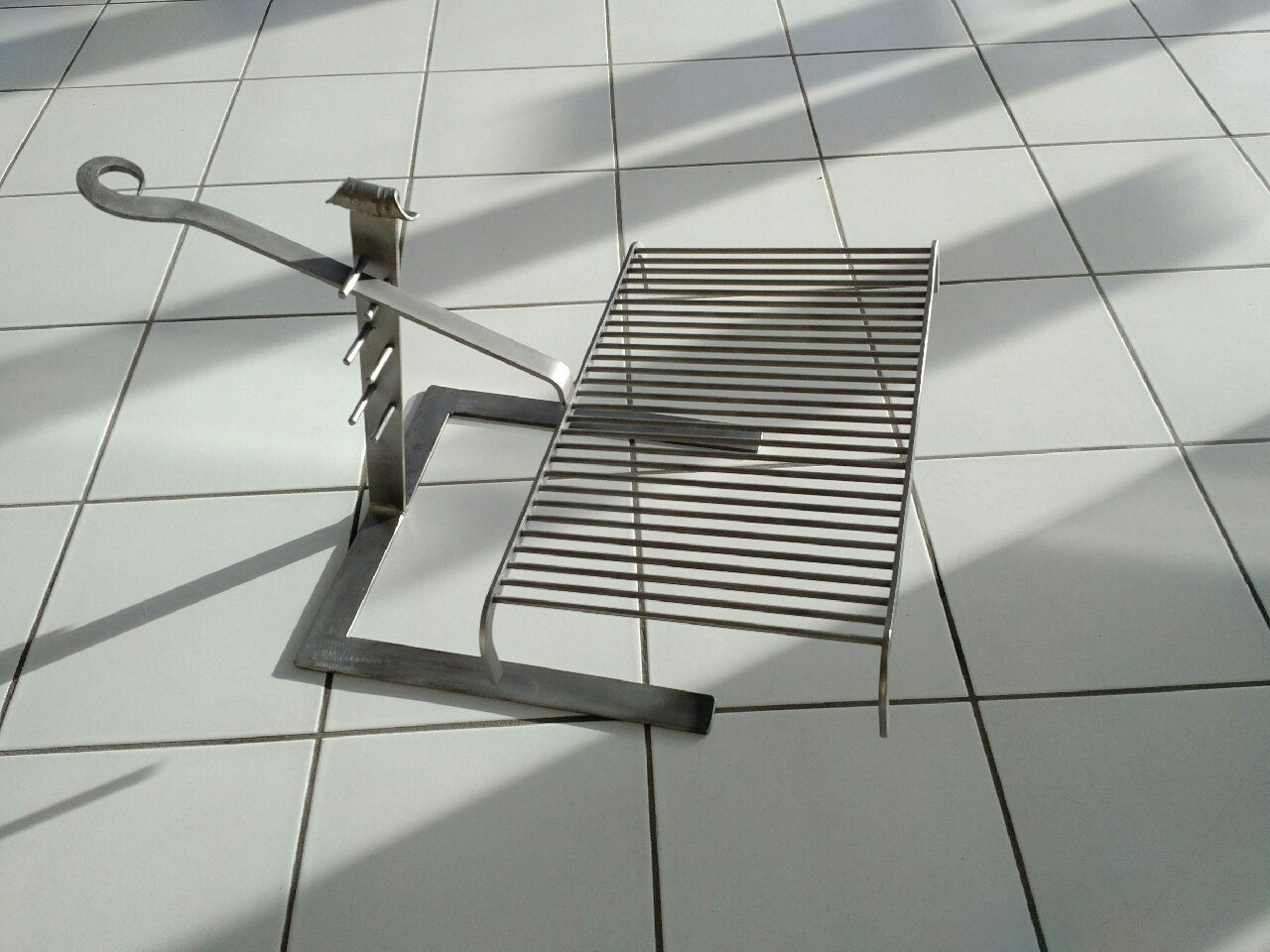 Grille en acier pour cheminée