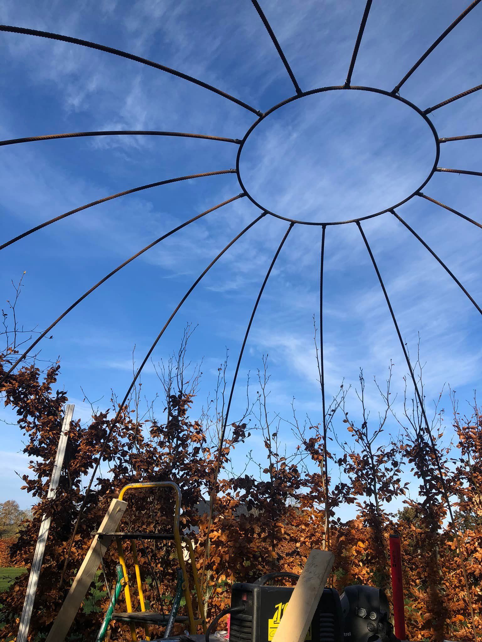 Igloo en acier pour végétaux