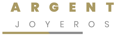 Se muestra un logotipo de Argent Joyeros sobre un fondo blanco.