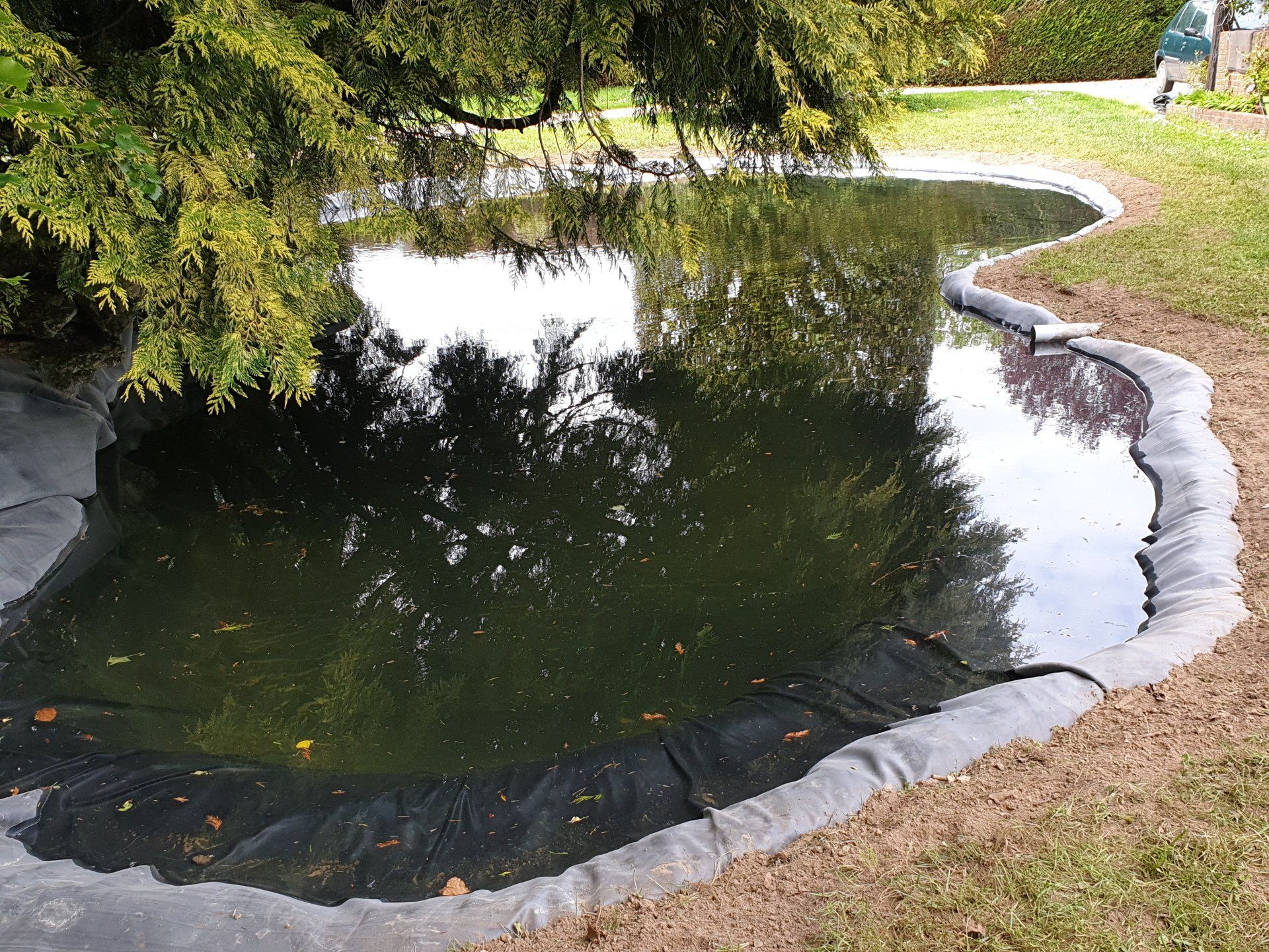 Bassin dans un jardin