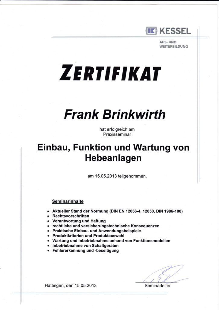 Zertifikate