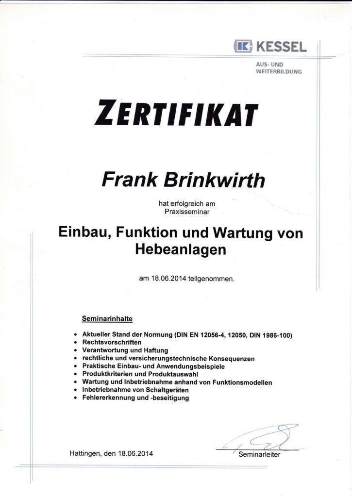 Zertifikate