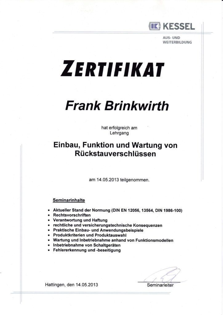 Zertifikate