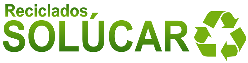 Un logotipo verde y blanco para soluciones de reciclaje