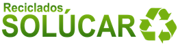 Un logotipo verde y blanco para soluciones de reciclaje