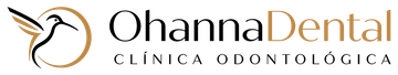 Logotipo de Ohanna Dental con icono de diente estilizado y texto naranja-marrón sobre fondo blanco.