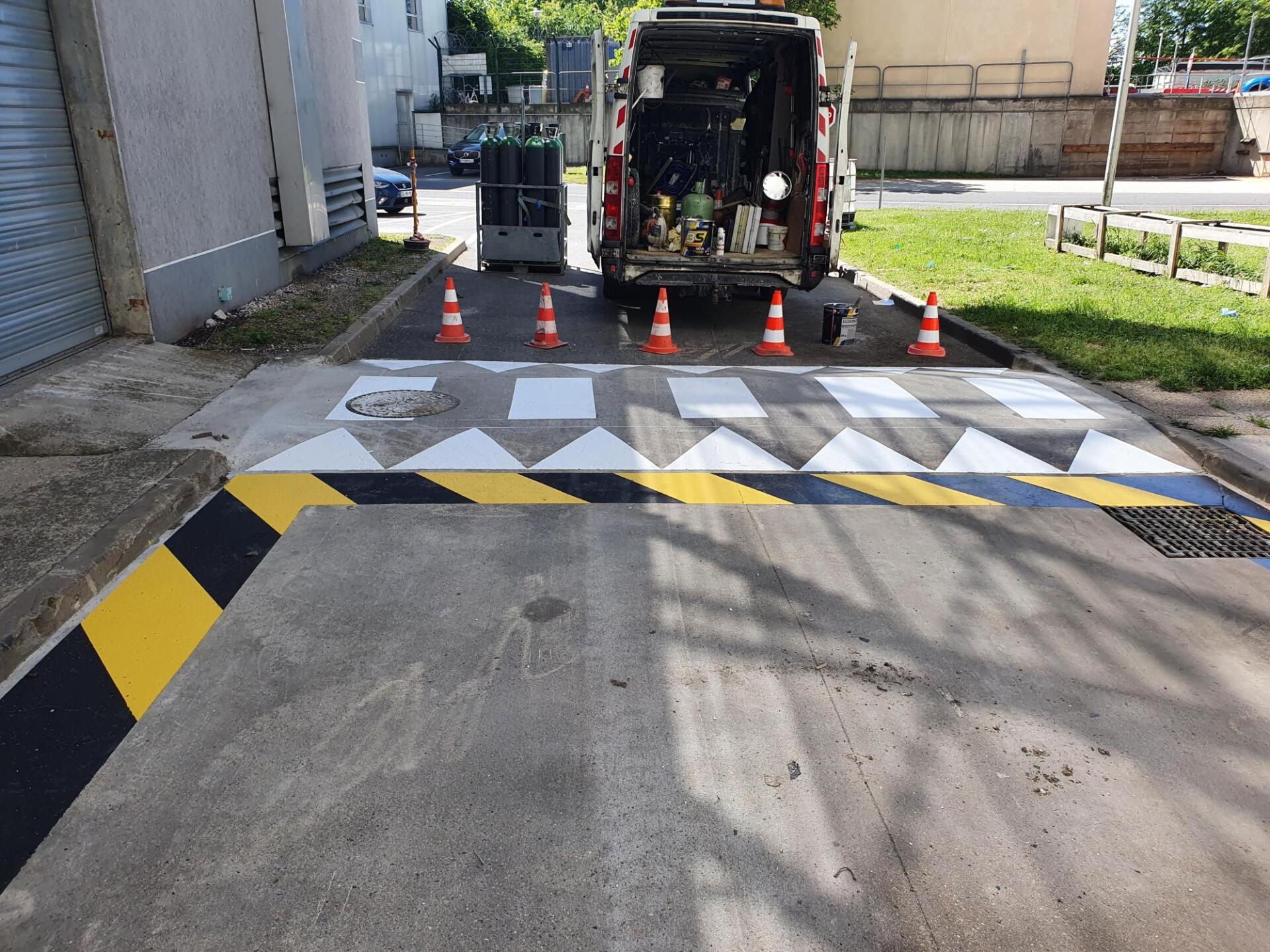 Marquage passage piéton