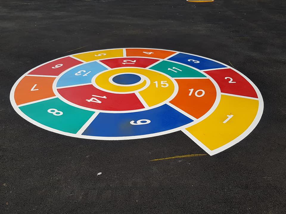 Marquage au sol jeu enfants coloré