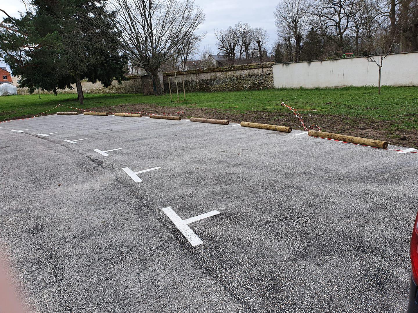 Marquage au sol place de parking