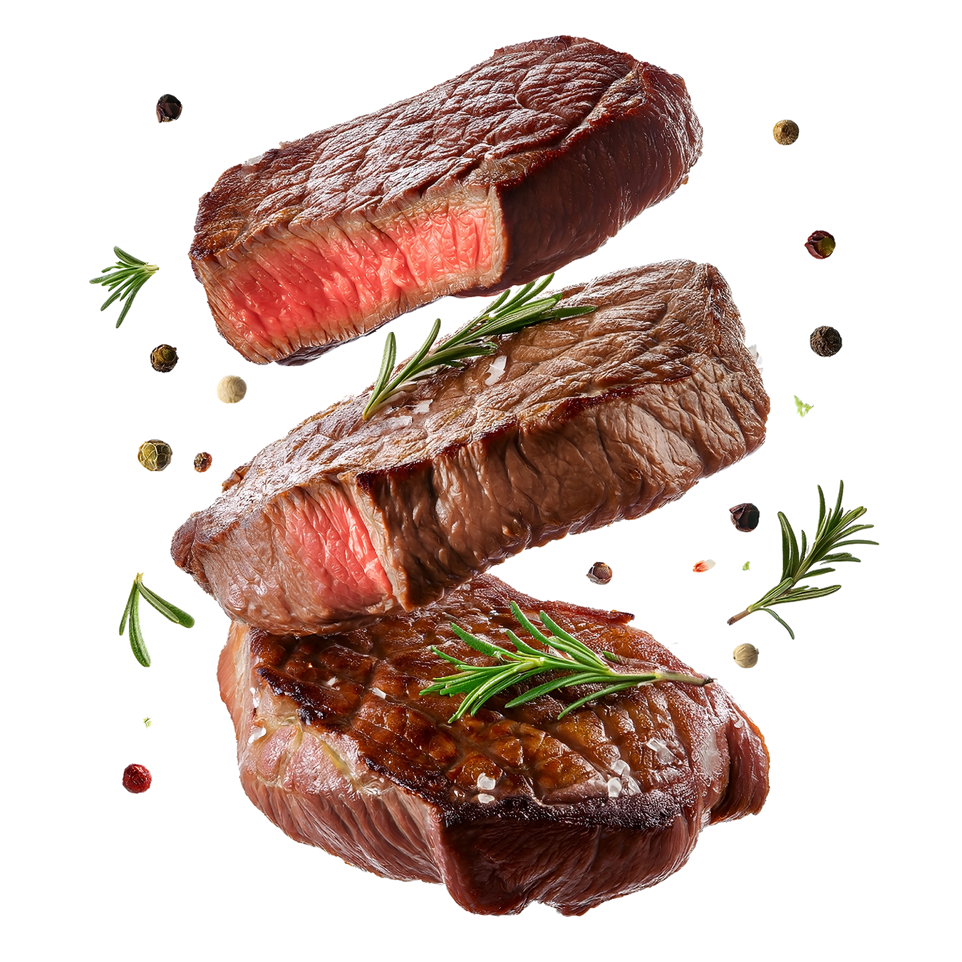 Des morceaux de viande cuite.