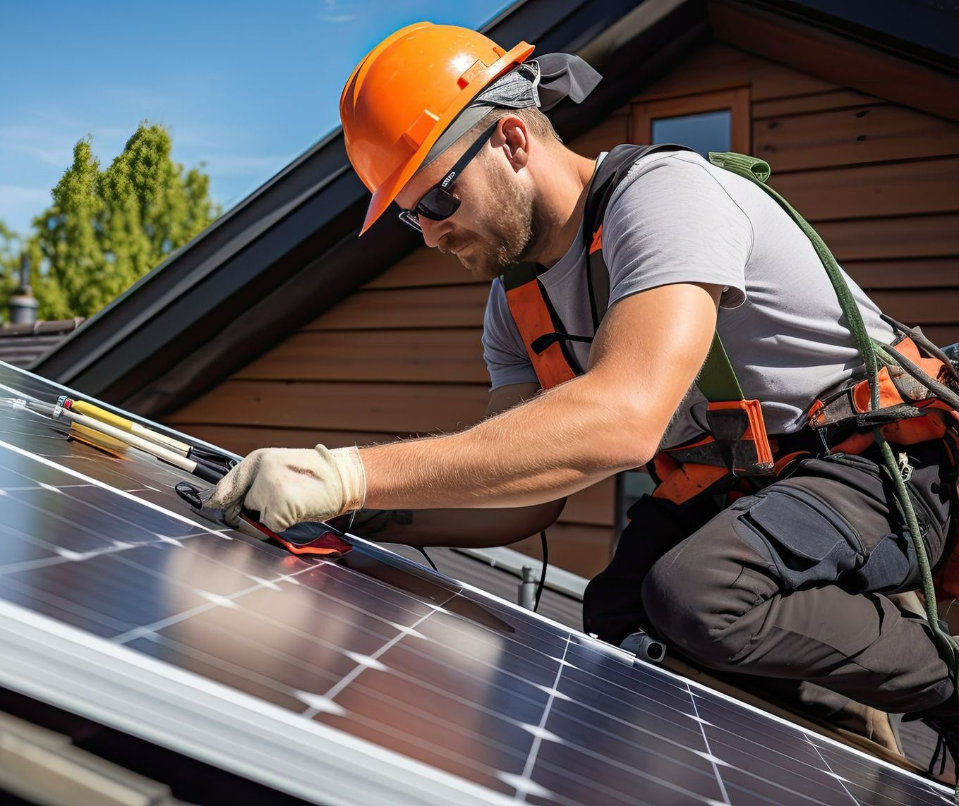 Entretien de panneaux solaires