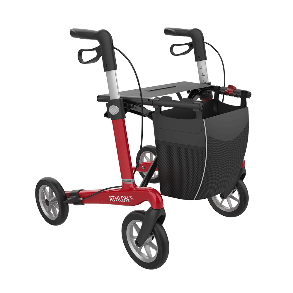 Mann mit Rollator