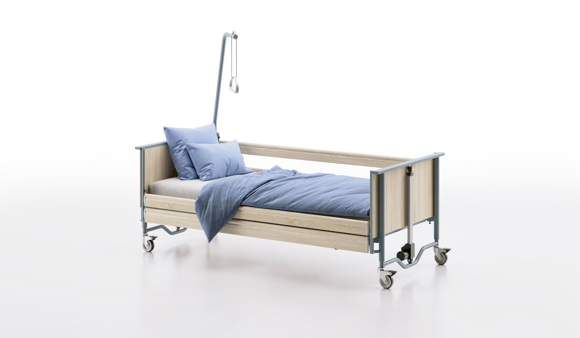 Mann mit Rollator