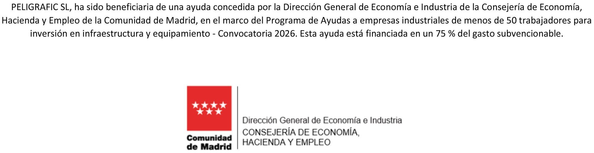 Banner español de advertencia de derechos de autor con el logotipo rojo del gobierno y pequeño texto negro sobre un fondo blanco.