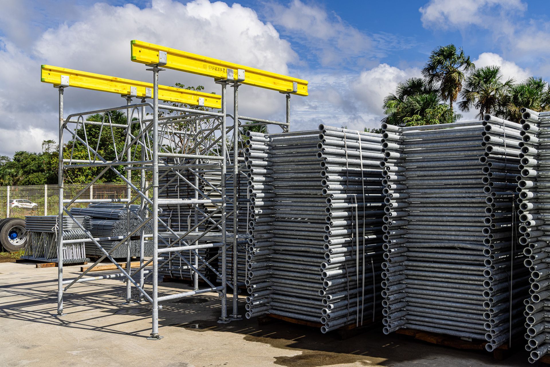 Matériel d'échafaudage