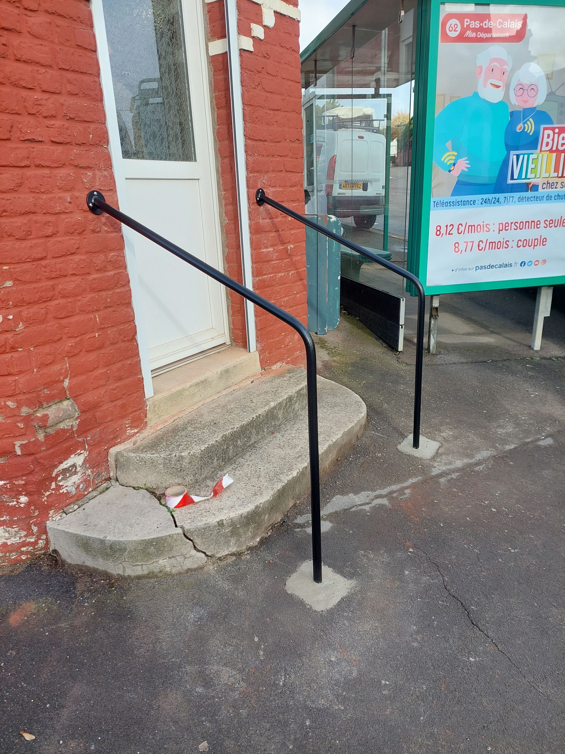 Rambarde simple noire