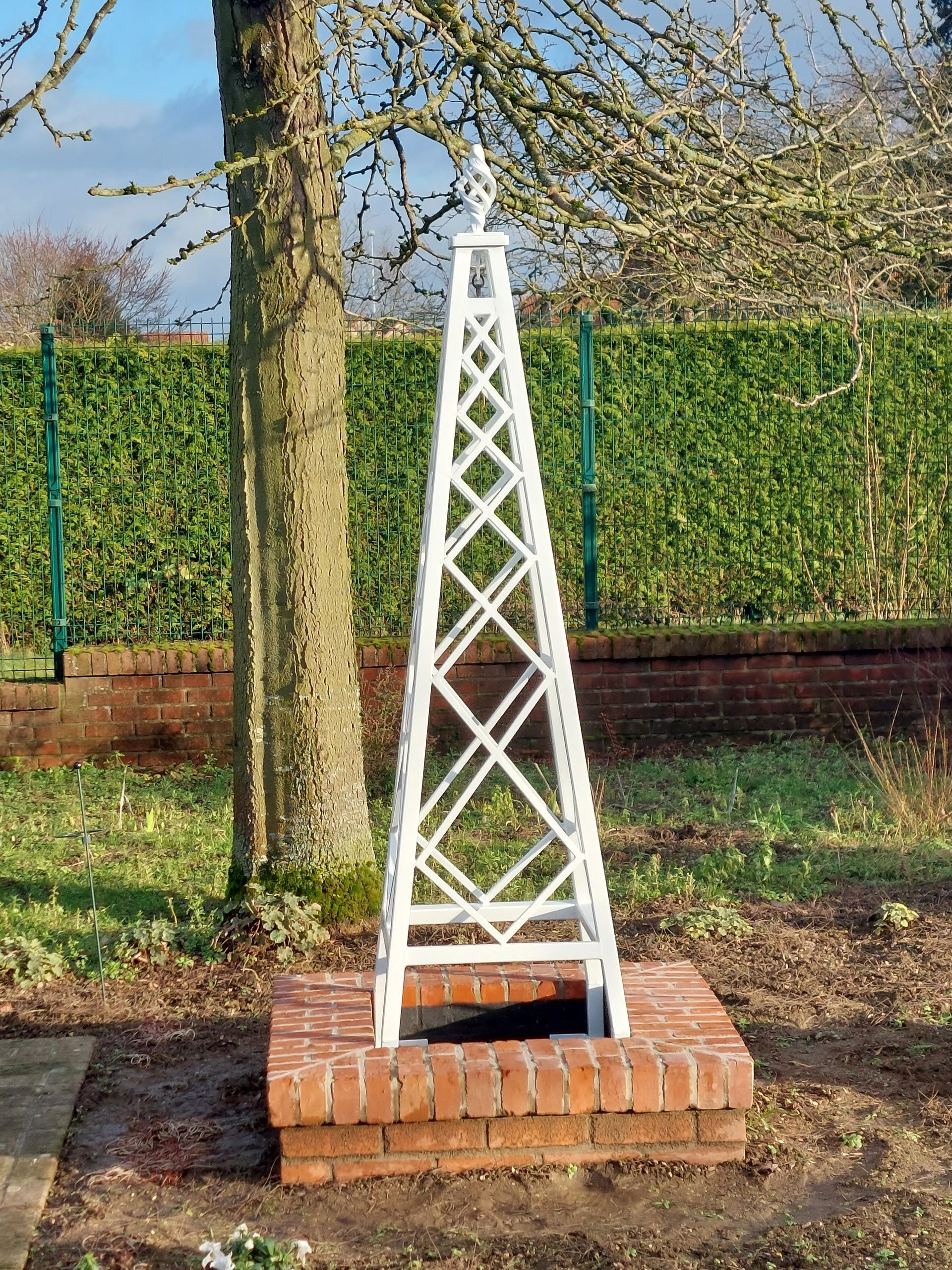 Poteau en fer forgé