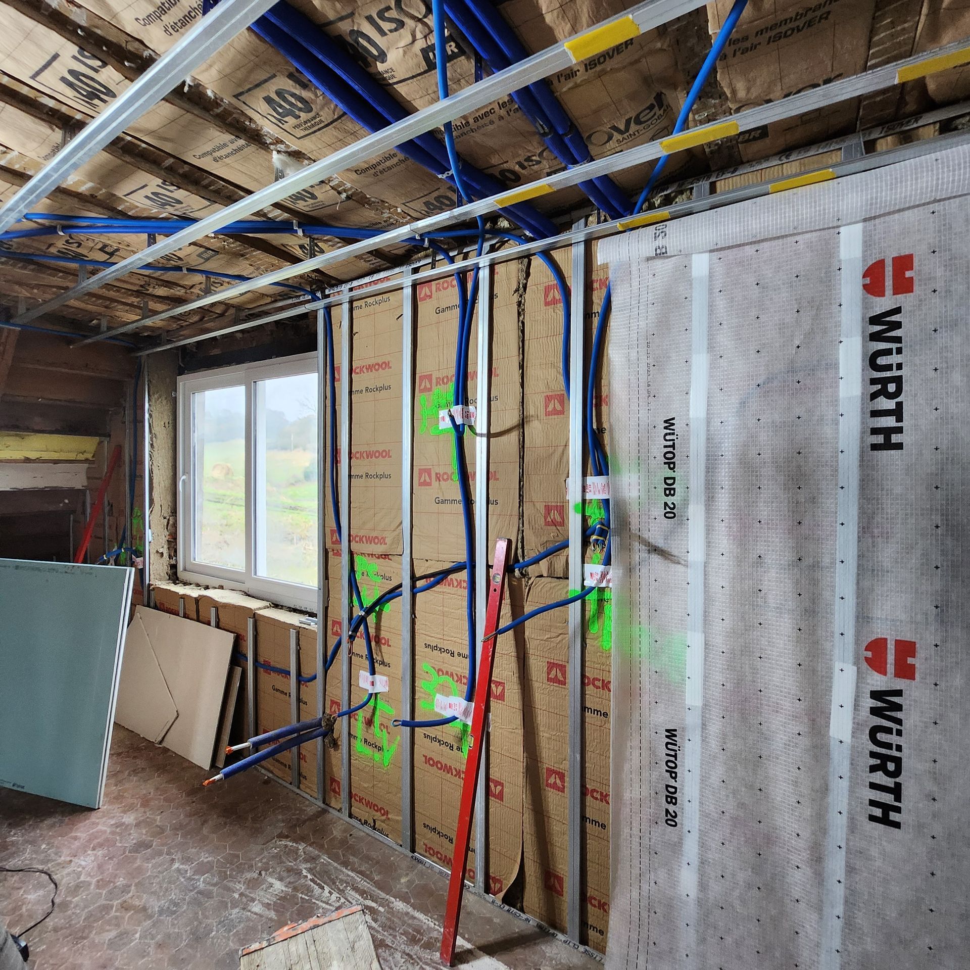 Travaux d'isolation d'intérieure