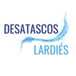 Un logo para desatascos lardies con un chorrito de agua