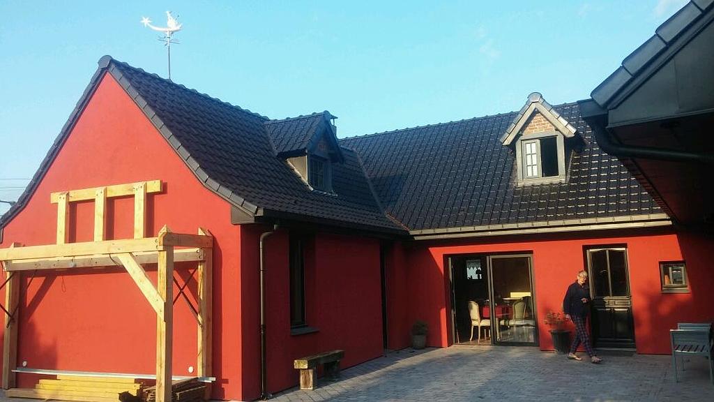 Couverture en tuiles après chantier