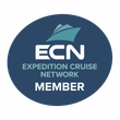 ECN Expedition Cruise Network Member logo on a dark blue oval background