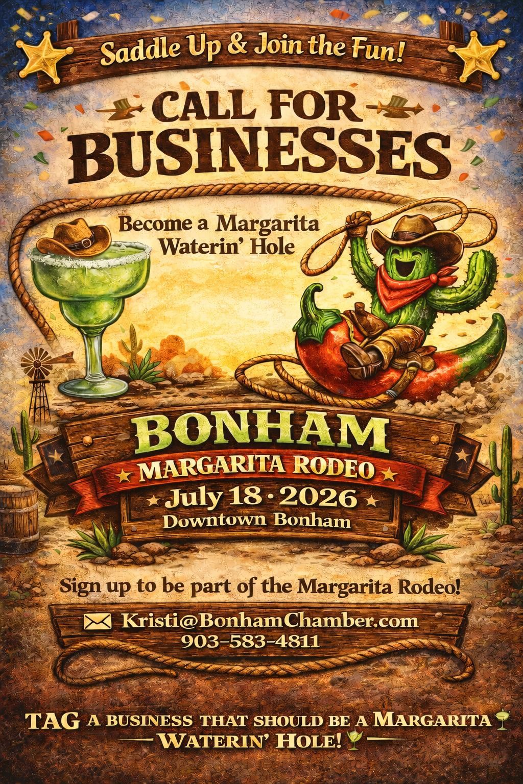 Texas rodeo event atmosphere in Bonham, TX (July event guide image)