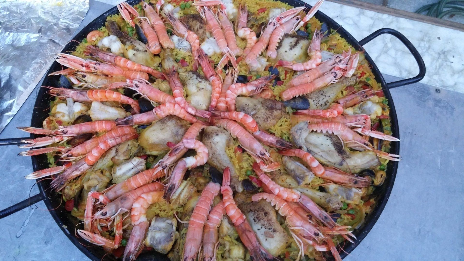 Paella pour 20 personnes