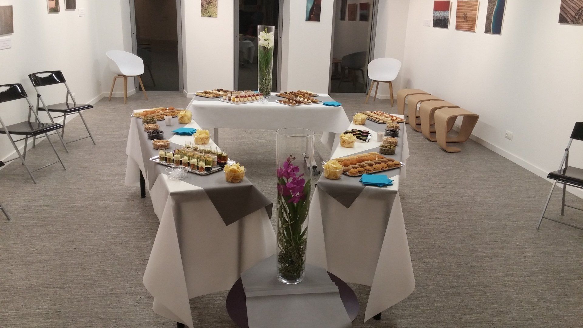 Repas pour une réception de mariage