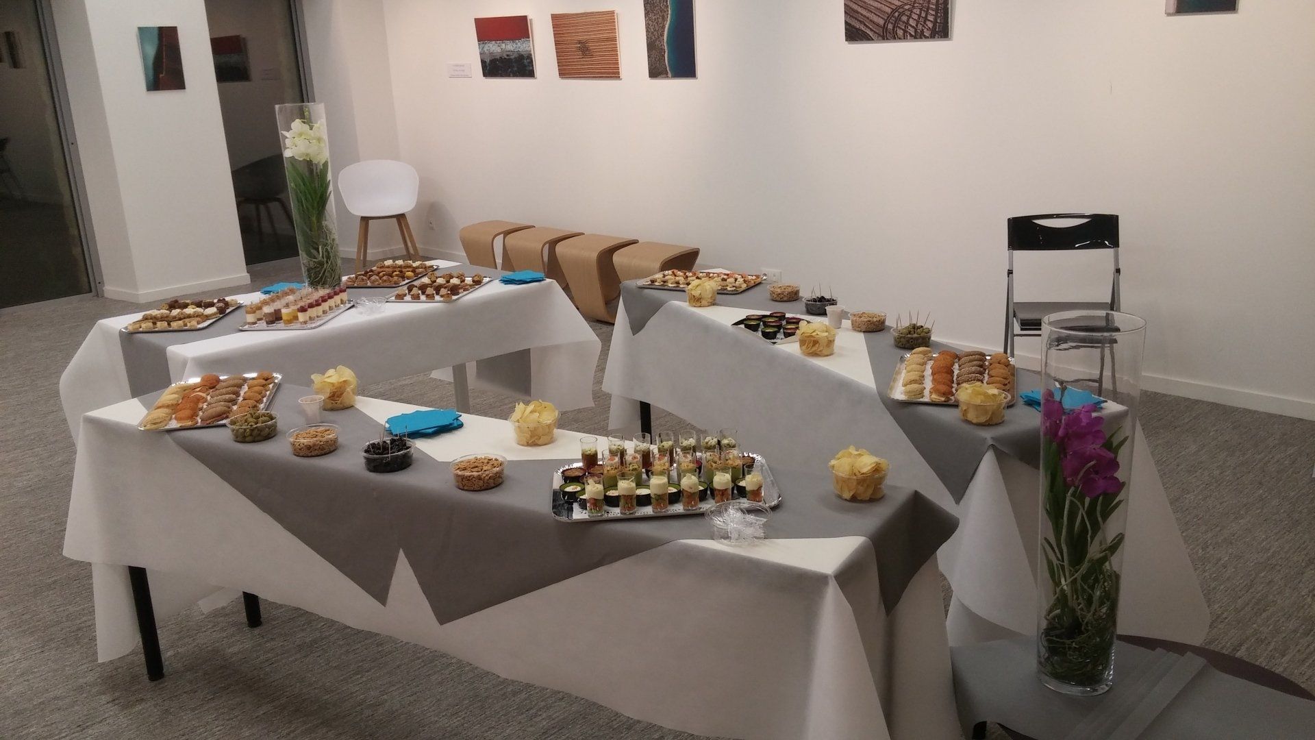 Préparation d'une réception