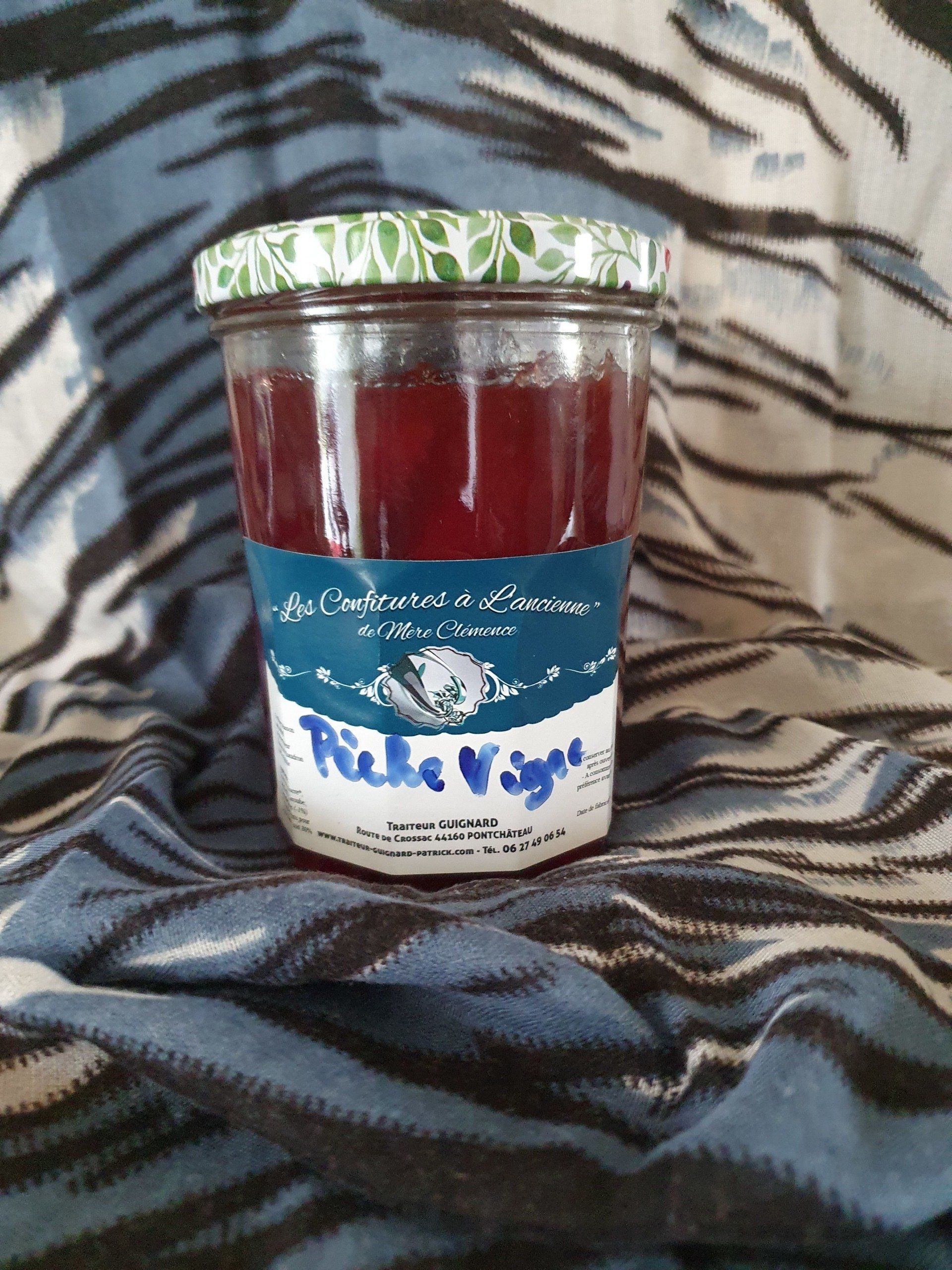 Confiture pêche de vigne