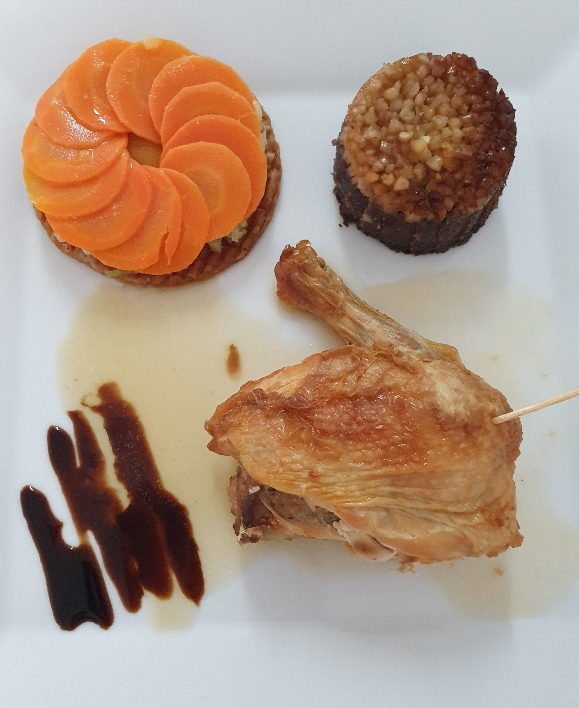 Poulet et carottes