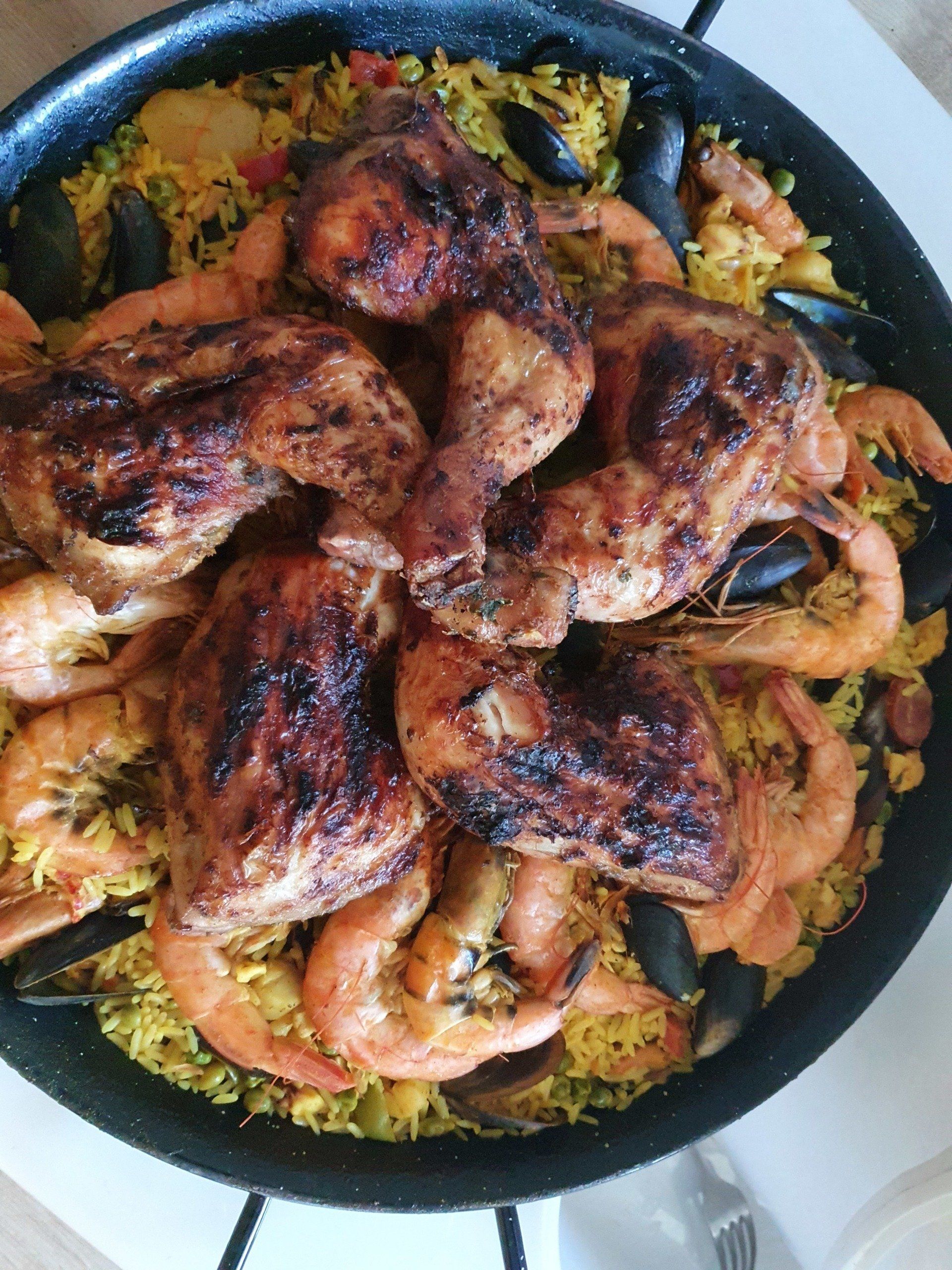 Paella au poulet