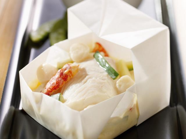 Papillote de poisson blanc