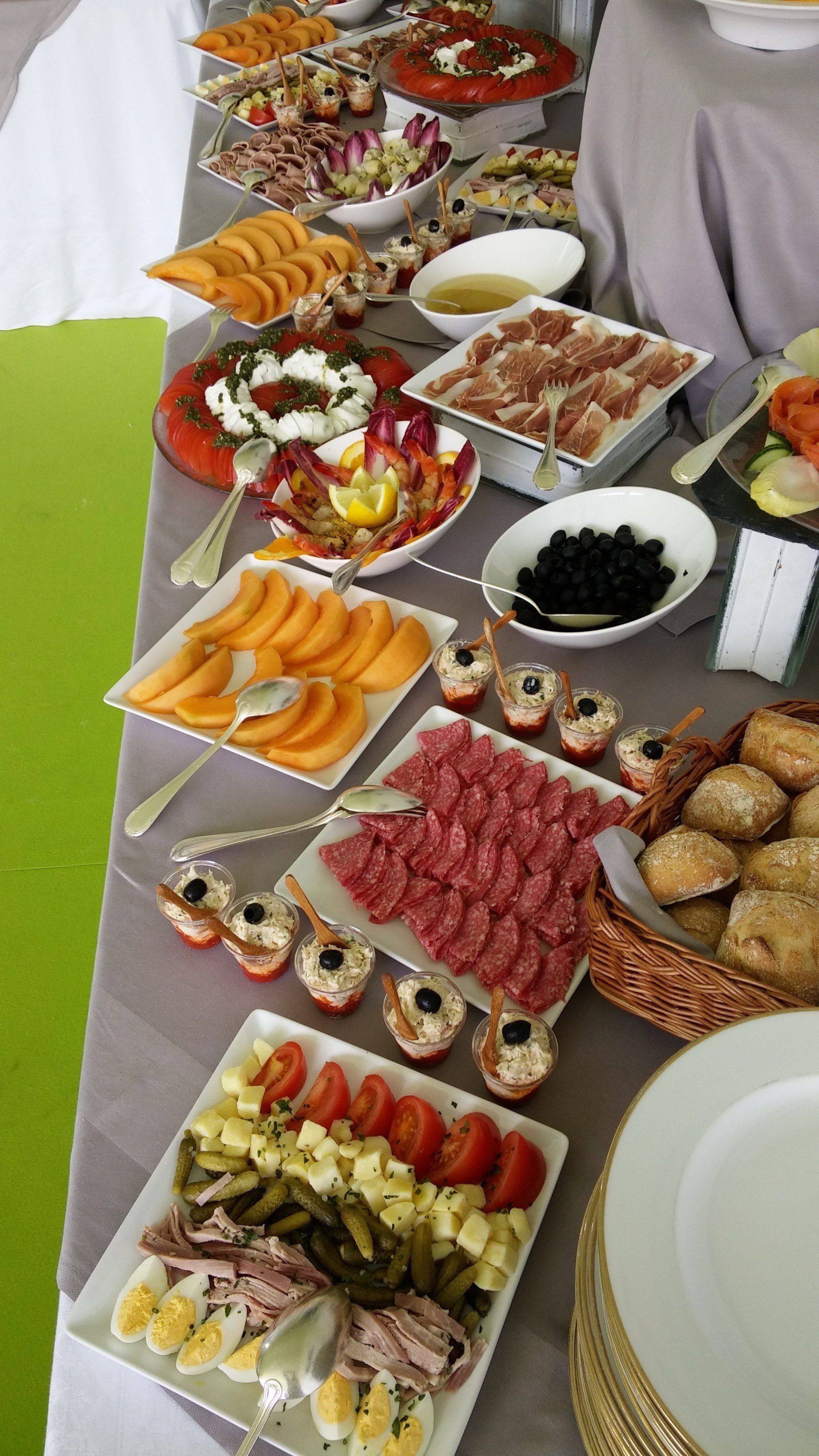 Verrines, rosette et melon