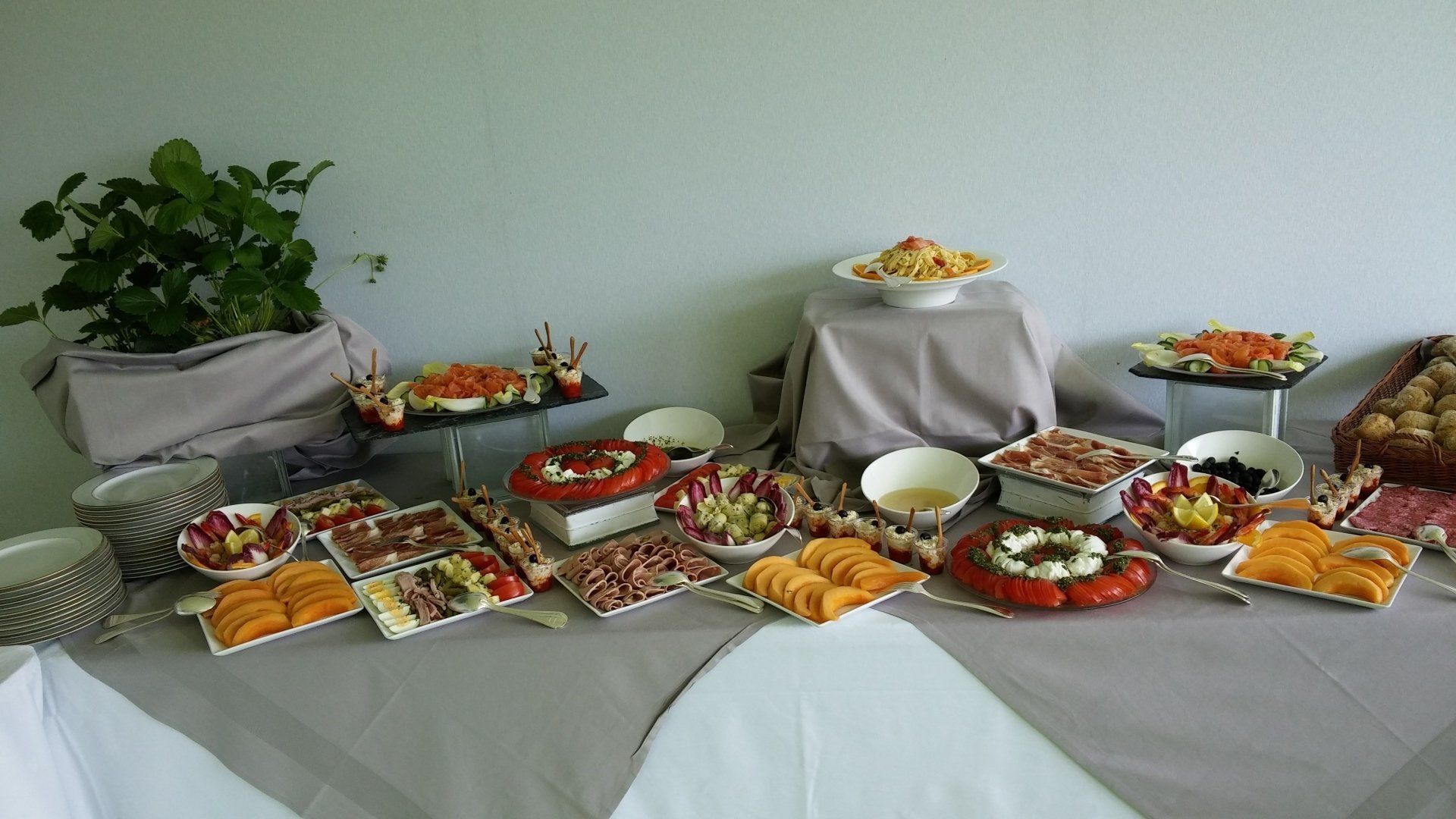 Différentes entrées - buffet pour réception