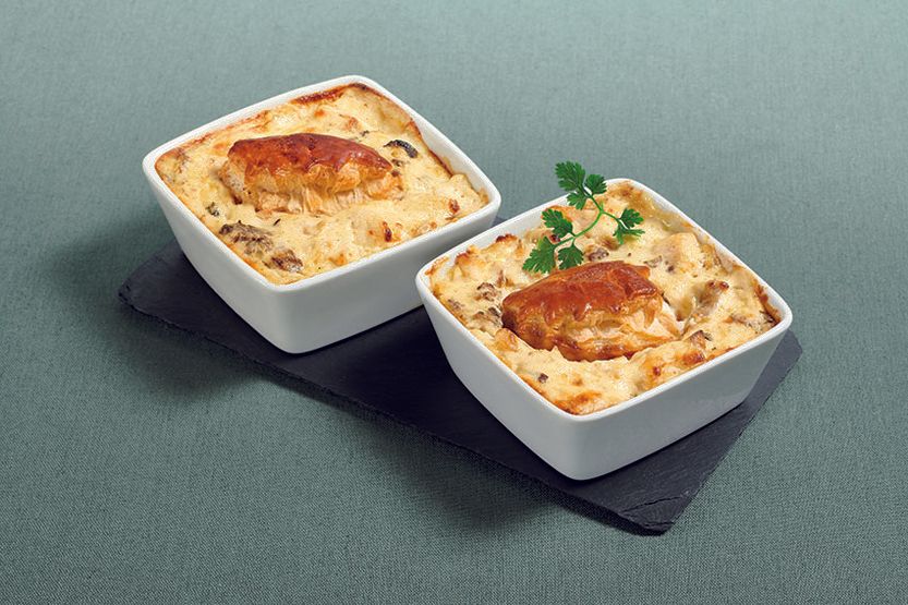 Cassolette de chapon et morilles