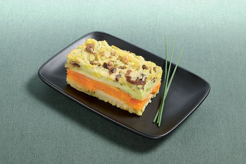 Millefeuille de légumes au cantal