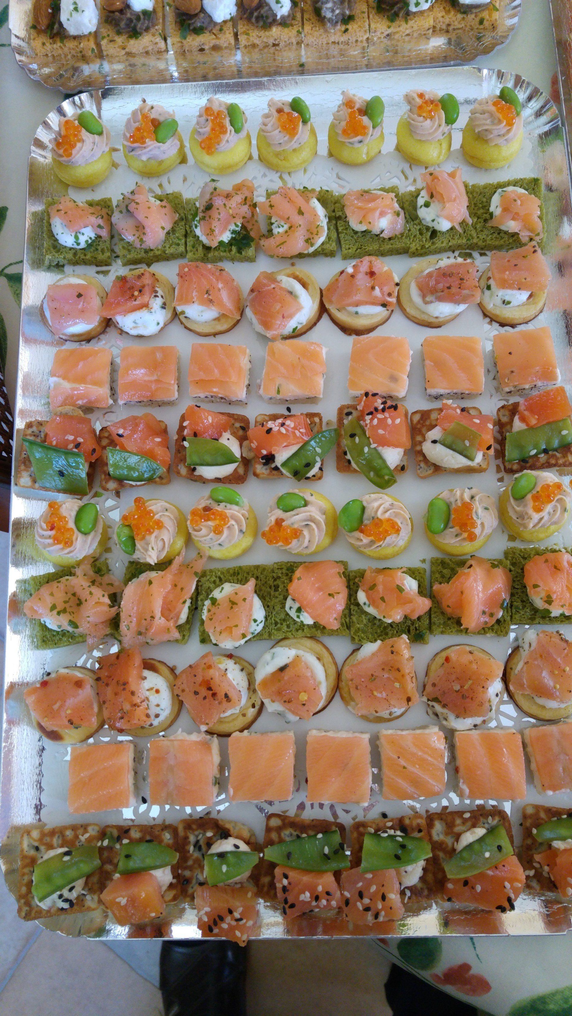 Apéritif autour du saumon