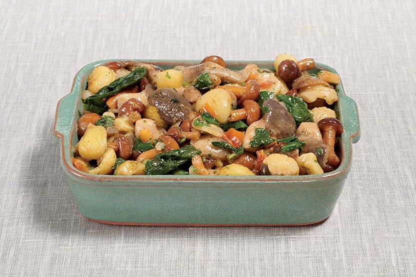 Poêlé ardéchoise aux marrons et pleurotes