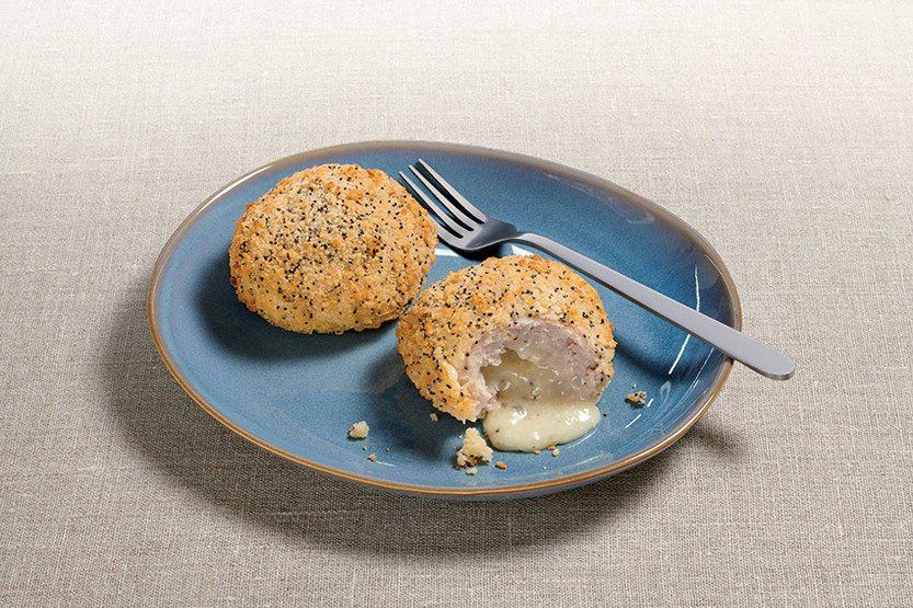 Surprise de chapon, cœur coulant au brie