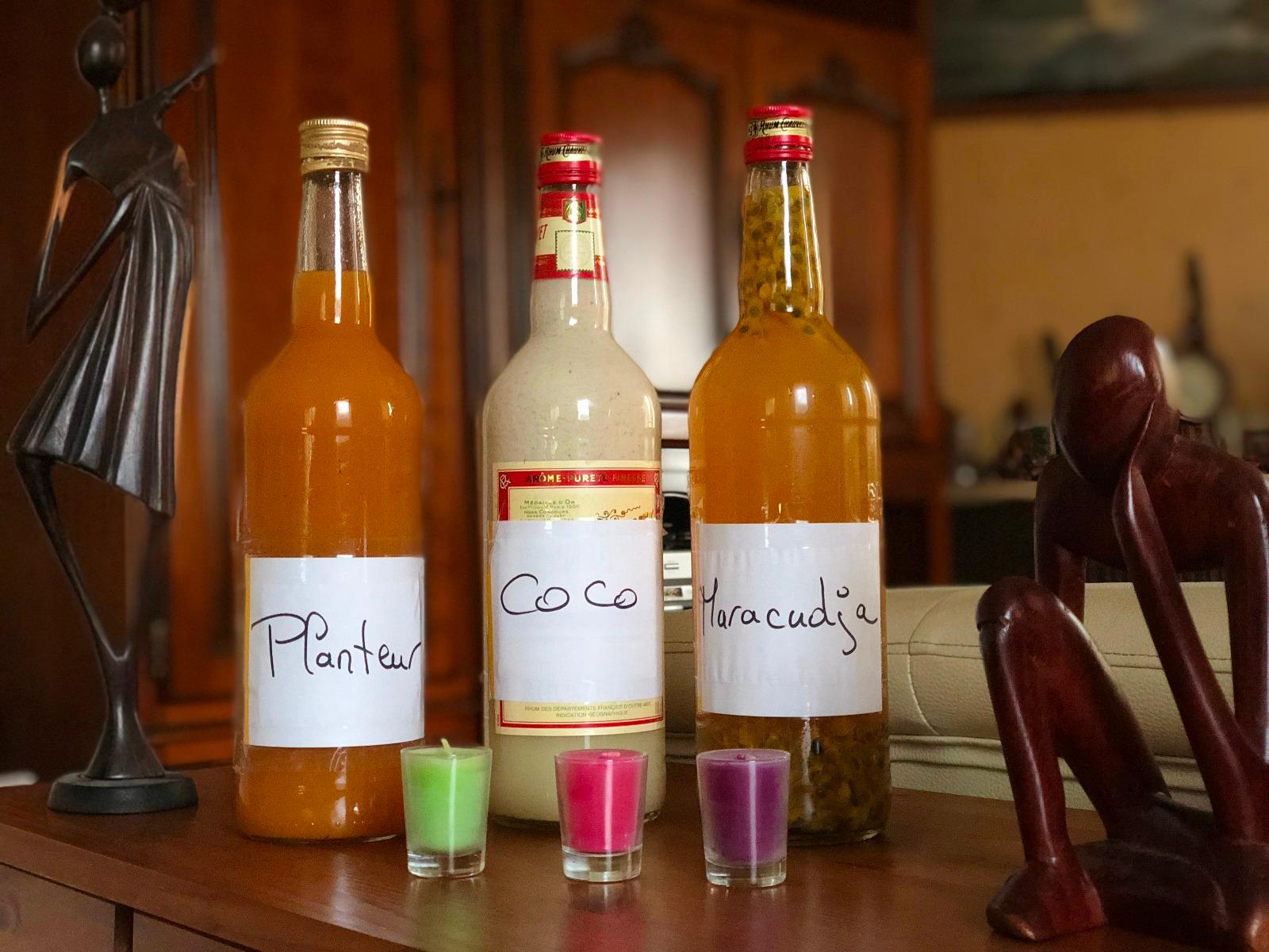 Différentes saveurs de punch