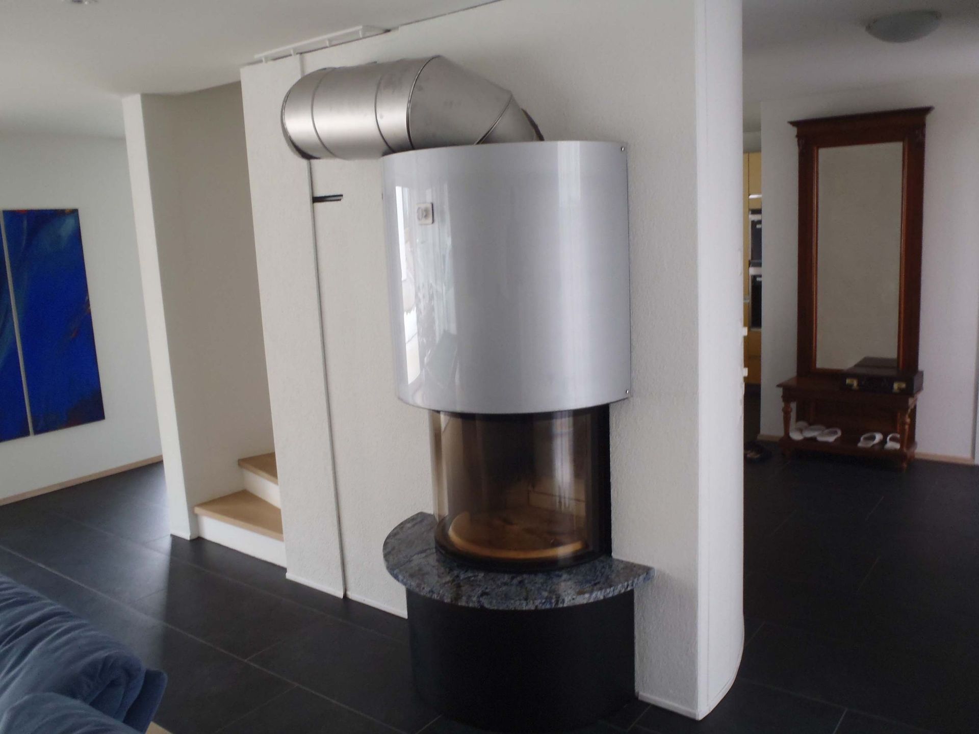 Schwenkbares Cheminée - Sonderanfertigungen - Engineerin - Wanner Mech AG - Neuhausen 5