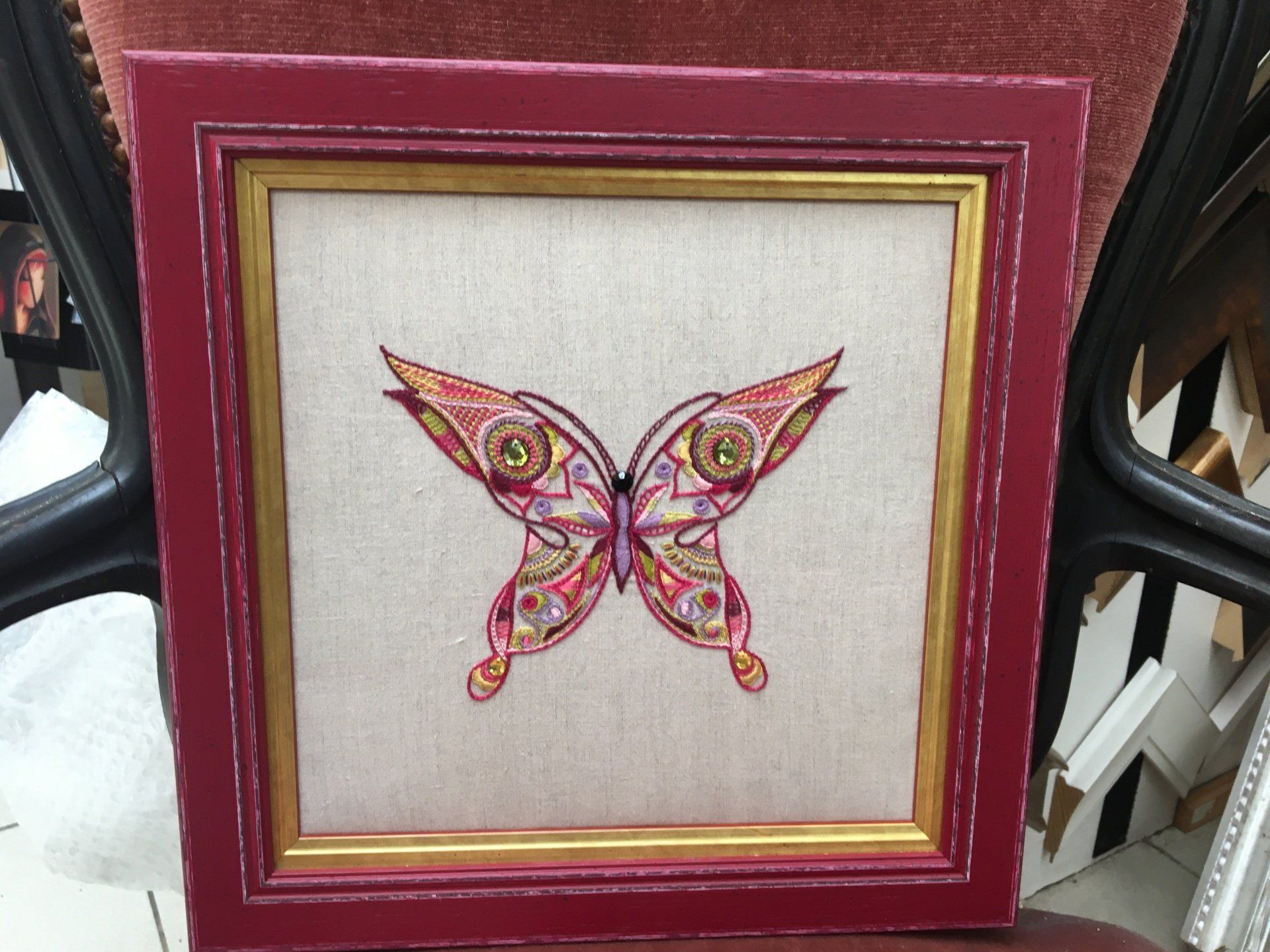 Tableau avec papillon