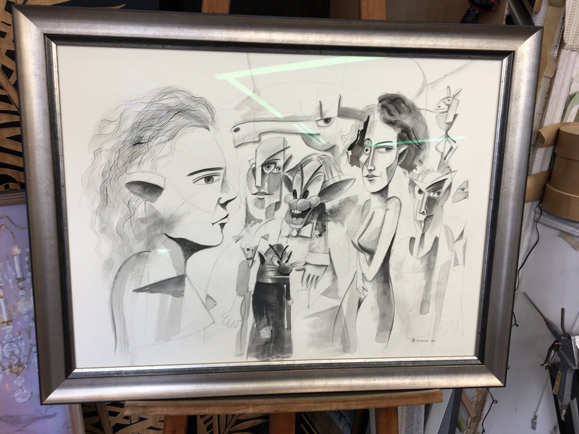 Tableau noir et blanc