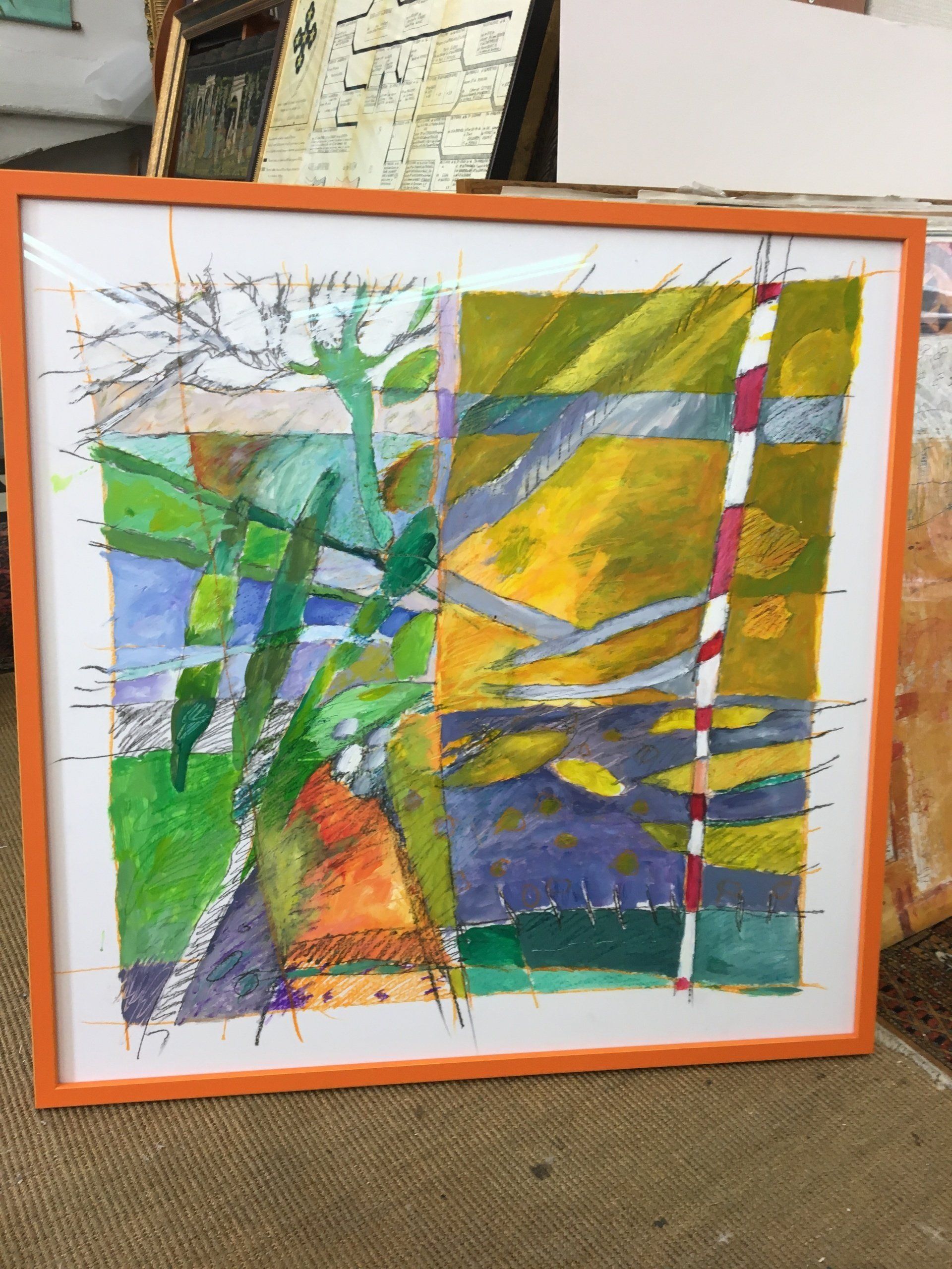 Encadrement paysage abstrait