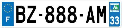 Plaque d'immatriculation