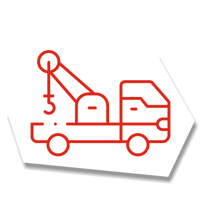 Picto d'un camion avec une grue