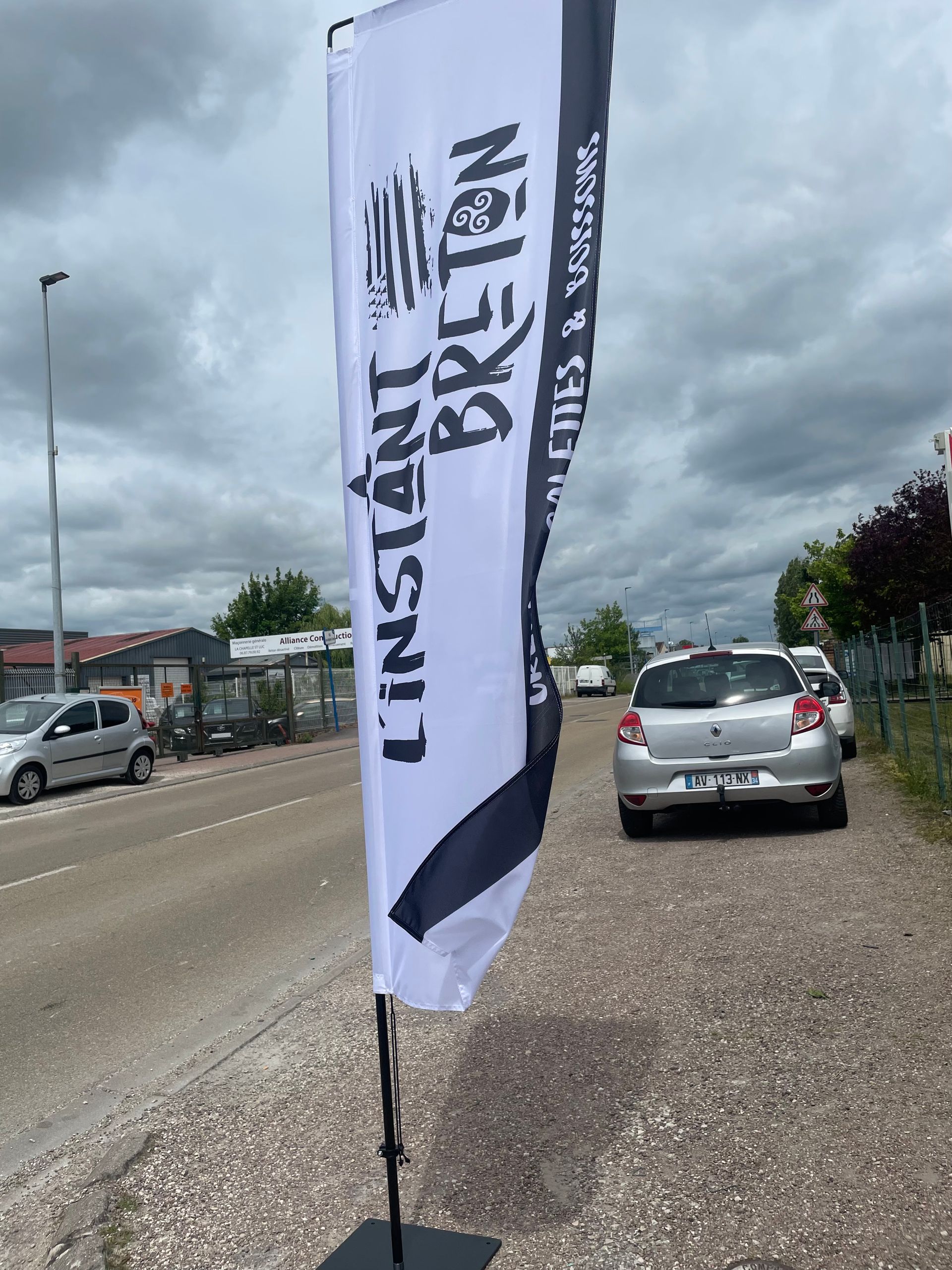 Drapeau pour la signalétique extérieure